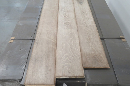 72m² Eikenhouten vloer European Oak Black to White Slate Grey 15/4x190mm